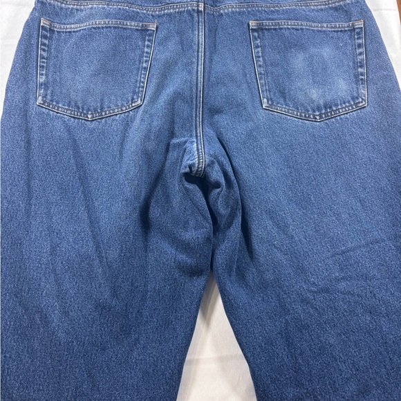 Eddie Bauer Flannel Lined Men's Relaxed Jeans - Blue 42X30 - Picture 7 of 9